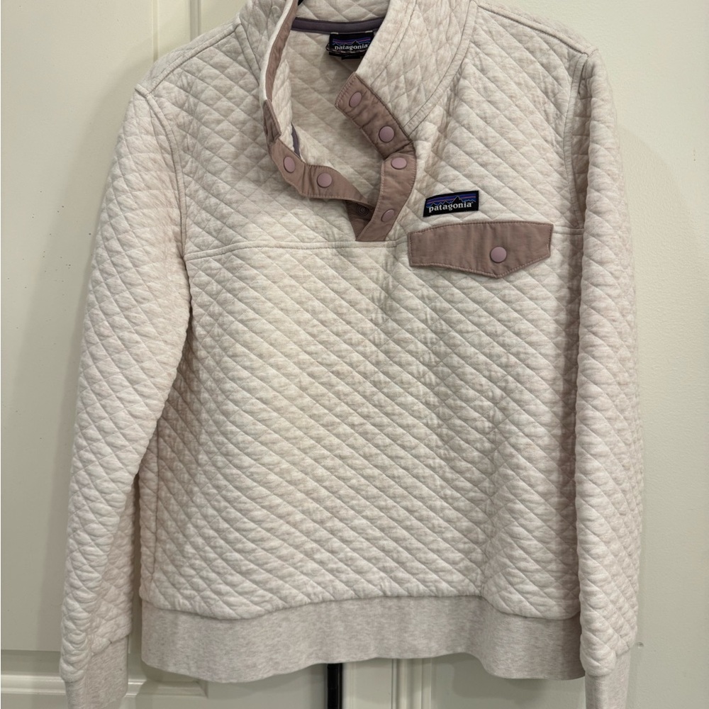 Patagonia Cream Quilted Jacket